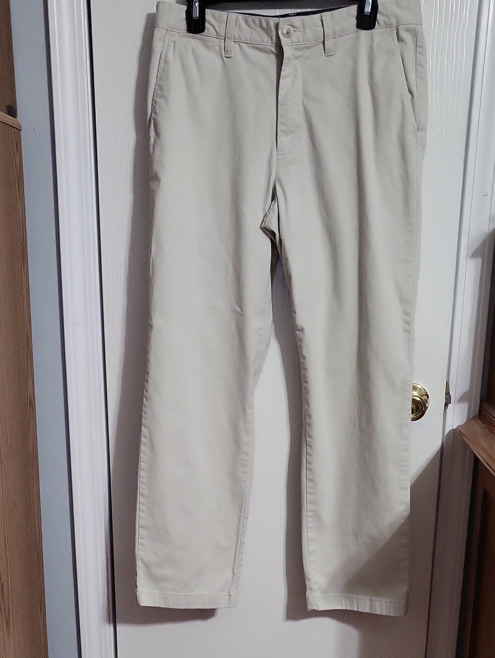 Slacks Men's Nautica Straight Chino Pants in Light Cream #1414